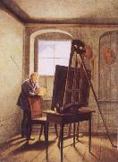 Georg Friedrich Kersting Caspar David Friedrich in his Studio oil on canvas